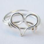 Silver Heart Ring Custom Size