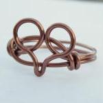 Antique Copper Heart Ring
