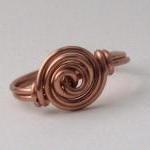 Copper Rosette Ring