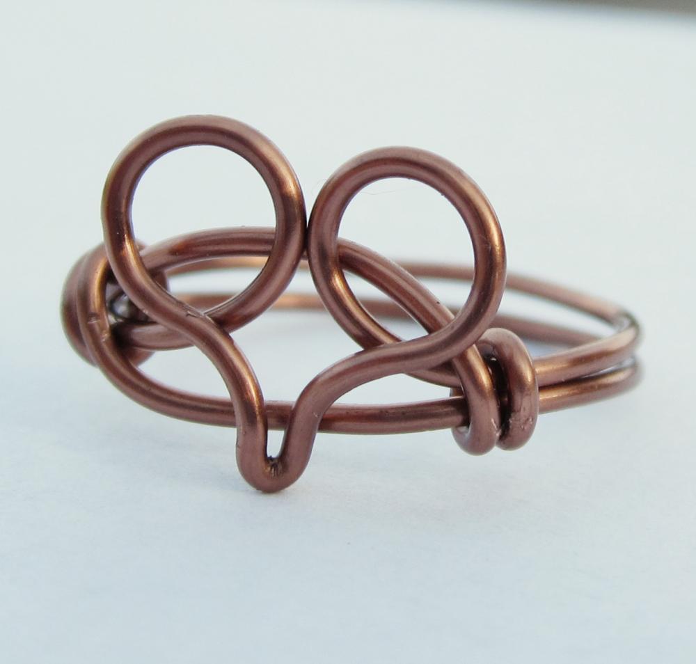 Antique Copper Heart Ring on Luulla